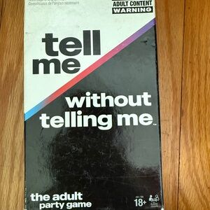 Tell Me Without Telling Me Card Game - Black